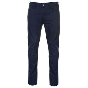 Pantalones Vaqueros de Hombre Azul Marino, Corte Slim Fit, Algodón Denim, Pierna Recta, Casuales, Color Personalizado, Servicio OEM, Cierre de Cremallera, Antiencogimiento - Product Image 1