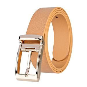 Ceinture en cuir véritable ajustable sur mesure avec boucle à ardillon simple en alliage, sangle décontractée avec doublure en TPU pour jeans et tenues habillées – Vente en gros - Product Image 1