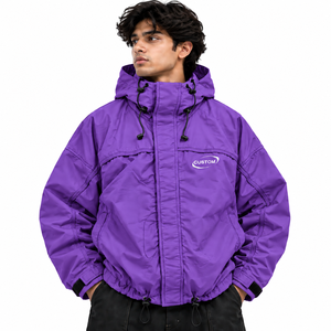 Veste en nylon léger haute performance pour homme, résistante au vent et hydrofuge, idéale pour le cyclisme, la course à pied et les voyages, fermeture éclair sur le devant - Product Image 4