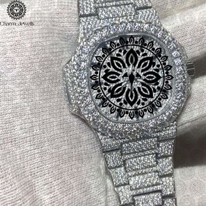 Reloj de Moda de Lujo para Mujer Charm Jewells, Caja de Acero Inoxidable, Bisel con Diamantes, Movimiento de Cuarzo Analógico, Esfera de 38 mm - Product Image 2