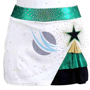 Uniforme de cheerleading pour femmes, haute qualité, strass, couleur personnalisée, respirant - Product Image 4