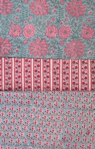 Tissu en coton tricoté de qualité supérieure, résistant à l'eau, à motif floral, poids moyen, pour vêtements, textiles de maison, housses de sac, pour filles - Vente en gros - Product Image 3