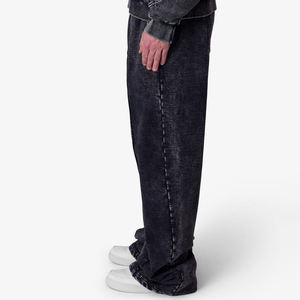 Pantalones Deportivos Casuales para Hombre, Joggers Holgados de Algodón 100%, 400g - Product Image 4
