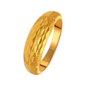 Anillo Opuline Facet Gold: Anillo Golden Sovereign Bow con Filigrana Intrincada, Acabado Pulido Profundo, Elegancia Eterna - Product Image 1