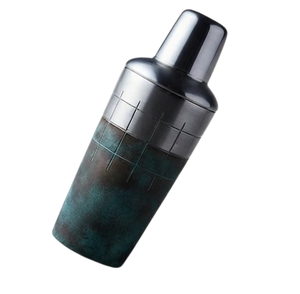 Shaker à cocktails moderne en acier inoxydable patiné, outil de bar durable pour la maison et les bars - Product Image 4