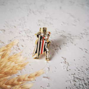 Nouvelle Épingle de Revers Maçonnique Légère 2026, Personnalisable avec Logo, en Laiton, pour Francs-Maçons et Chevaliers Templiers - Product Image 6