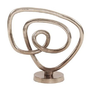 High Quality Vintage <b>Christmas</b> Tree Ornaments Handmade Modern Design Metal Sculpture with Wooden Base Best Home Decoration - Product Image 4
