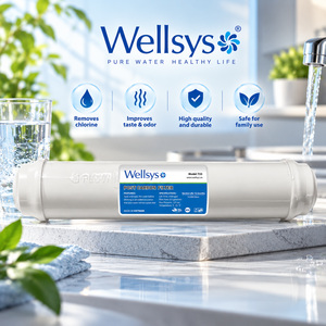 Wellsys T33 Cartucho de Filtro de Agua de Carbón Activado en Línea de 10 Pulgadas, Filtro de Repuesto para Sistemas de Ósmosis Inversa - Product Image 5