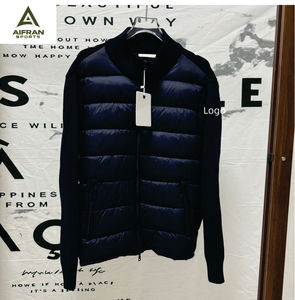Chaqueta de Mezclilla Gris para Hombre AIFRAN SPORTS, Cuello Camisero, Botones de Cuerno, Acolchado de Algodón Ecológico, Estilo Casual de Invierno - Product Image 3