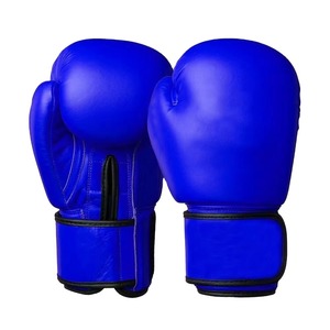 นวมชกมวยสีน้ำเงินแบบมืออาชีพ หนัง PU ทนทาน สำหรับฝึกซ้อม มวยไทย นวมต่อยมวย นวมซ้อมมวยหนัก - Product Image 1