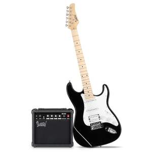 Guitarra Eléctrica Glarry GST con Pastillas S-S-H, Kit de Guitarra con Amplificador de 20W, Correa Negra y Funda, Gran Oferta - Product Image 2