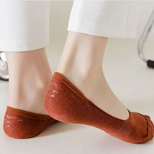 Calcetines Invisibles para Mujer, Calcetines Cortos Antideslizantes con Agarre de Silicona en el Talón, para Zapatos Planos y de Tacón - Product Image 2