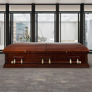 Vietnam DSP Fábrica de alta calidad CKT2007 Estilo norteamericano Ataúd de madera Serenidad Funeral Ataúdes Urnas Directo al por mayor - Product Image 1