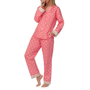 Ensemble de pyjama à carreaux de style japonais pour femmes, en coton double gaze, vêtements de nuit, printemps automne, taille élastique, vêtements de maison, vêtements de détente - Product Image 4
