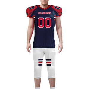 Meilleur prix pour l'impression d'uniformes de football américain pour hommes, meilleur ensemble de maillots avec logo, adultes, entraînement USA, tissu 100% polyester à séchage rapide - Product Image 4