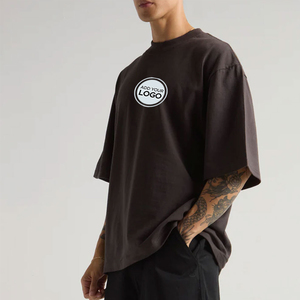 OEM Custom Print Heavyweight Oversized <b>Boxy</b> <b>T</b> <b>Shirt</b> Drop Shoulder Mens Streetwear Wholesale - Product Image 1