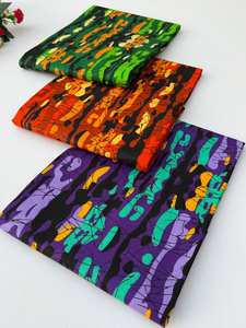 Tissu en coton 100 % imprimé wax africain personnalisé en gros pour vêtements traditionnels et marché de la mode en Éthiopie - Product Image 4