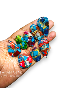 หินโอปอลสังเคราะห์ที่มนุษย์สร้างขึ้นในห้องปฏิบัติการอัญมณีธรรมชาติสำหรับทำเครื่องประดับหินที่มนุษย์สร้างขึ้นอย่างน่าทึ่ง - Product Image 5