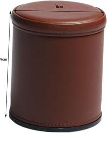 Gobelets à dés en cuir faits à la main personnalisés pour les jeux de hasard, logo personnalisé - Product Image 4