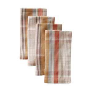 Striped Cotton Child-Proof <b>Kitchen</b> <b>Towels</b> Set with Colorful Borders Yarn Dyed for Home Use - Product Image 4