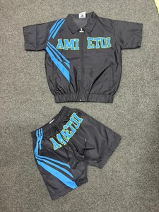 Ensemble short et sweat à capuche coupe-vent pour homme – Respirant, séchage rapide, confortable – Style urbain tendance été-automne – Logo personnalisé - Product Image 3
