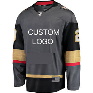 Maillot de hockey sur glace pour équipe de jeunes avec logo brodé personnalisé et sublimation - Product Image 3