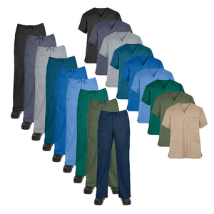Hot Sale Wholesale OEM ODM Custom Woven High-quality Breathable Short Sleeve Male <b>Doctor</b> Medical Hospital Uniform - Product Image 1