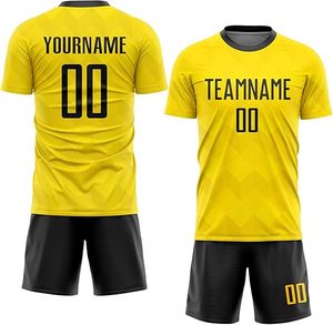 ชุดเสื้อฟุตบอลสีเขียวแบบซับลิเมชั่นสั่งทำพิเศษสำหรับผู้ใหญ่ ลายพิมพ์เรขาคณิตสีเขียวอมฟ้า ระบายเหงื่อได้ดี แขนสั้น - Product Image 2