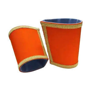 Al por mayor: Par de puños masónicos y par de guantes, tela de delantal bordada a mano con parche de bordado masónico - Product Image 6