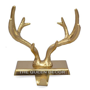 Antique Reindeer Christmas <b>Stocking</b> <b>Holder</b> Wholesale Quality Prices Selling Metal <b>Stocking</b> <b>Holder</b> for Counter Blank Sublimation - Product Image 1