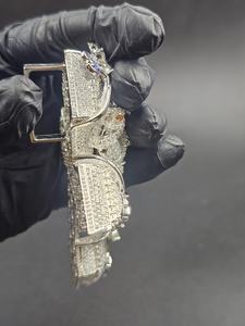 Colgante de Cruz de Jesús de Lujo Certificado con Moissanita VVS Totalmente Engastada, Joyería Religiosa de Plata 925, Colgante de Fe Cristiana - Product Image 5