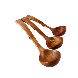 Louche en bois personnalisée, ustensile de cuisine éco-responsable pour marque privée - Product Image 5