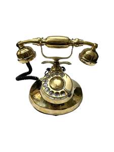 Téléphone en métal design pour une décoration intérieure remarquable, créant une touche vintage accrocheuse dans les espaces de vie - Product Image 6