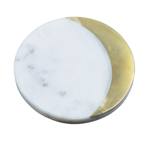 Strongly Marble Design Coaster for Home Decor Tableware Hotel and Restaurant Decor With Gold Finishing Coasters - Product Image 4