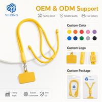Lanière de cou tressée confortable OEM ODM, réglable, mains libres, avec logo personnalisé, durable pour badge d'identification, téléphone, usage quotidien au bureau