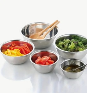 Ensemble de bols empilables en acier inoxydable, réutilisables pour mélanger les aliments, pour usage domestique et commercial, au meilleur prix - Product Image 5