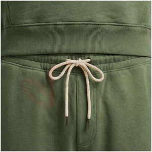 Conjunto Deportivo con Capucha para Hombre, Color Verde Oliva, Manga Larga, Color Sólido, Casual, Transpirable, Corte Regular, Ropa de Otoño - Product Image 5