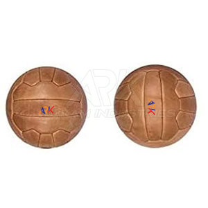 Ballon de football vintage en cuir antique, fait main, faible MOQ - Product Image 5