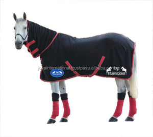 Karpet kuda bulu Polar kualitas tinggi Kombo Leher penuh penutup stabil kuda bergaya musim dingin penggunaan selimut wol kuda - Product Image 1