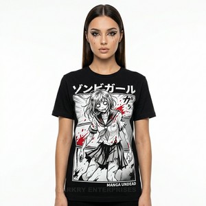 Camiseta de Algodón para Mujer con Gráfico de Alas de Murciélago, Estilo Gótico Oscuro y Oculto, Ropa Urbana Personalizada, Tema Vampiro Nocturno Eterno - Product Image 3