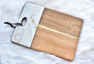 Planche à découper en bois de noyer noir et résine, très vendue, pour fromage, charcuterie, nourriture, de Falak Woirld Export - Product Image 5