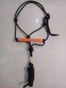 Sports de plein air équestre PP corde cheval licou avec plomb entièrement personnalisé qualité cuir cheval licous léger avec plomb - Product Image 3