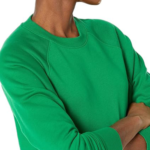 Sweat-shirts décontractés pour femmes, col rond, manches longues, épaules tombantes, doublure en polaire, mélange de coton doux, pull décontracté - Product Image 6