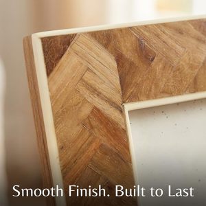 Marco de Fotos de Resina y Madera de Teca para Decoración del Hogar, Regalo Ideal, Decoración de Mesa y Oficina - Product Image 2