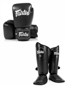 ชุดฝึกซ้อม Fairtex Sparring Bundle – ถุงมือ BGV1C-PLUS และสนับแข้ง SP9 หนังวัวแท้สำหรับมืออาชีพ ชุดฝึกซ้อม MMA คิกบ็อกซิ่ง - Product Image 4