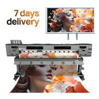 Impresora Eco-Solvente de Formato Grande de 1.8 m, Plotter Automático para Pancartas Flexibles y Plotter de Corte
