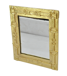 Gold Horse Bit <b>Framed</b> Luxury Wall <b>Mirror</b> Decorative <b>Mirror</b> Rectangular Shape Factory Price - Product Image 2