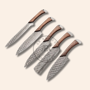 Handmade Damascus Luxury Chef <b>Knife</b> with Razor <b>Sharp</b> Blade Wood Handle 3-Year Warranty Customizable Length-TARJ ENTERPRISES - Product Image 1