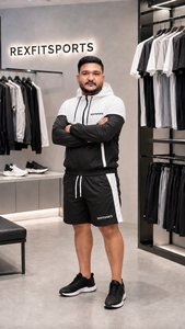REXFIT SPORTS 2026 – Ensemble personnalisé unisexe veste à capuche et short en nylon, color block, léger, pour entraînement sportif et tenue d'équipe - Product Image 6