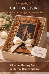 Urna Funeraria de Madera Hecha a Mano, Caja Conmemorativa Grabada con Láser - Product Image 5